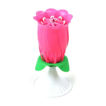 Musical Birthday Candles Flower - Pink (4153) The Stationers